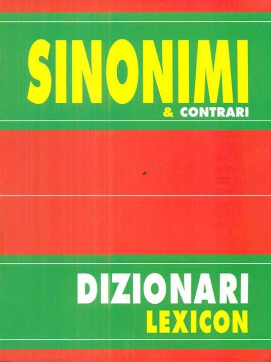 Sinonimi & contrari - copertina