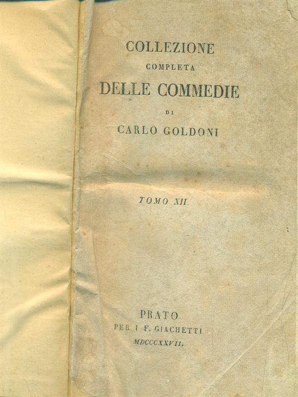 Collezione completa delle commedie tomo XII