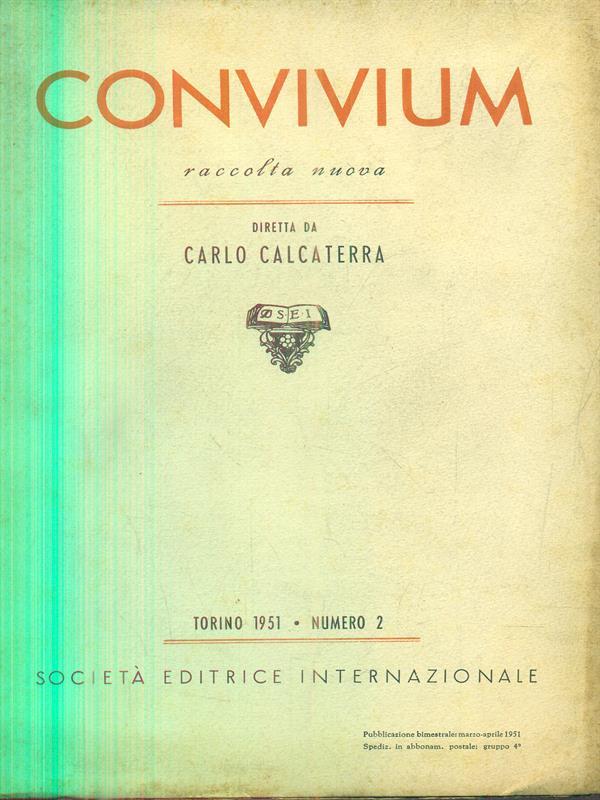 convivium raccolta nuova 2 / 1951