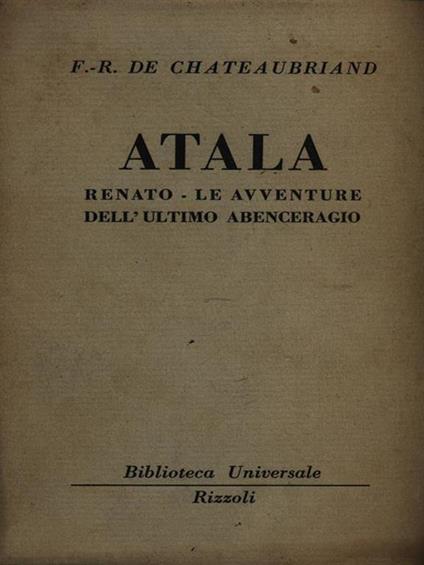 Atala - François-René de Chateaubriand - copertina