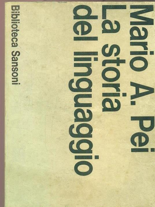 La storia del linguaggio - copertina