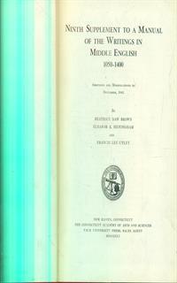Ninth Supplement to a manual of the writings in middle english 1050-1400 - 2