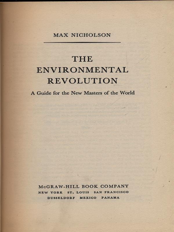 The environmental revolution