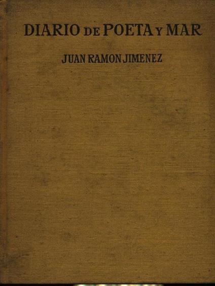 Diario de poeta y mar - J. Ramón Jiménez - copertina