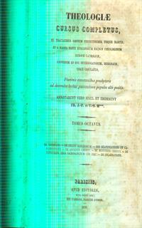theologiae cursus completus tomus octavus - 2