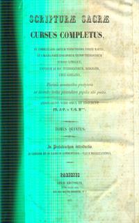Scripturae Sacrae cursus completus tomus quintus - 2