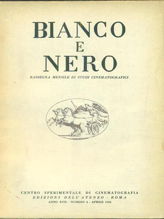 bianco e nero 4 / aprile 1956 - copertina