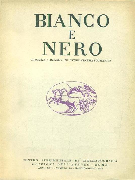 bianco e nero 5-6 / maggio-giugno 1956 - copertina