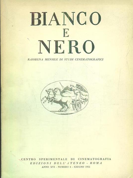 bianco e nero 6 / giugno 1955 - copertina