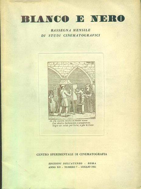 bianco e nero 7 / luglio 1951 - copertina
