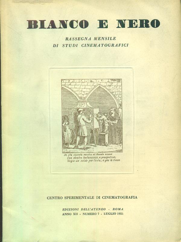 bianco e nero 7 / luglio 1951