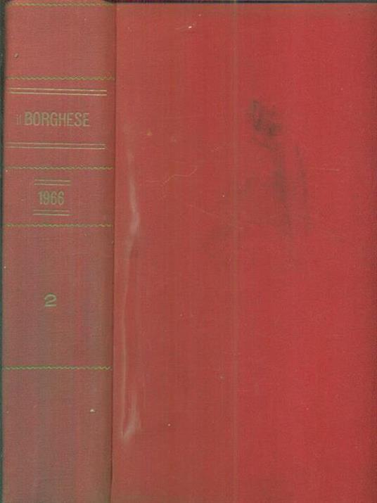 Il borghese 1966. 2 ( da aprile a giugno 1966) - copertina