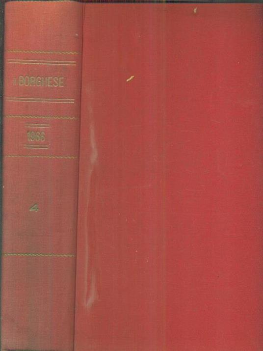 Il borghese 1966 - 4 (da ottobre a dicembre 1966) - copertina