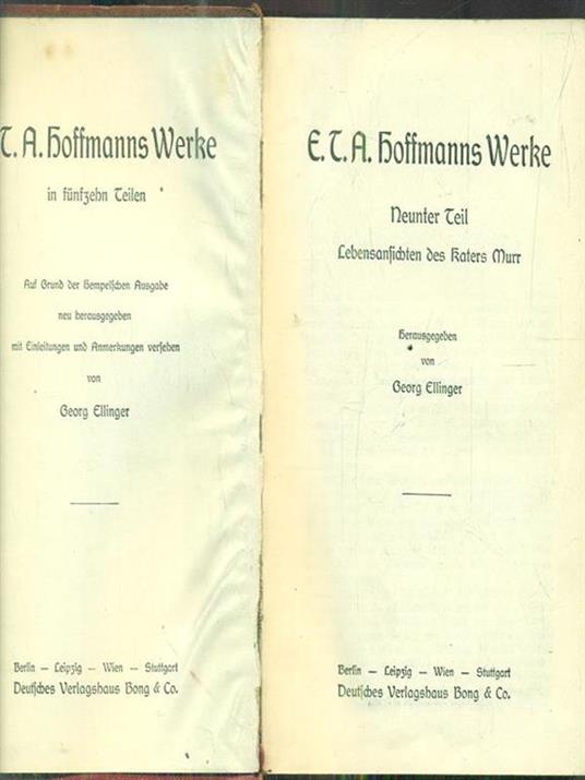 E.T.A. Hoffmanns Werke 9-11 - copertina