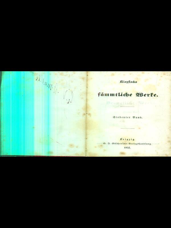 Klopstocks sammtliche werke 7