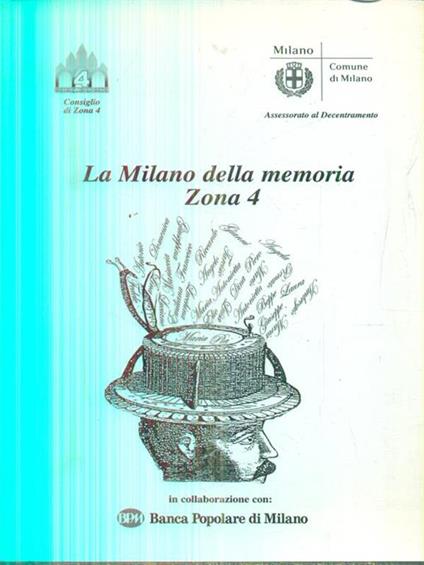 La Milano della Memoria Zona 4 - copertina