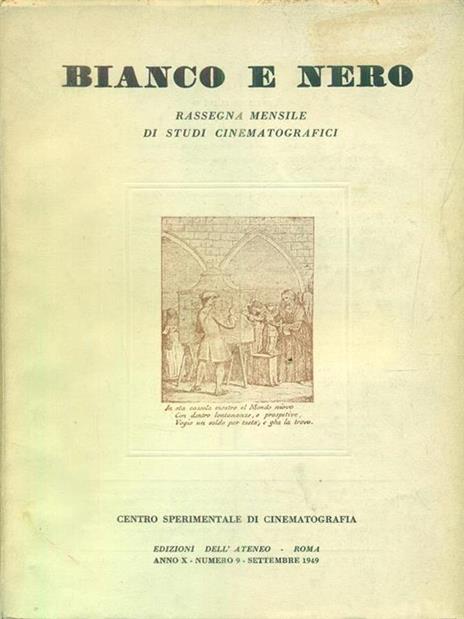 Bianco e nero 9 / settembre 1949 - copertina