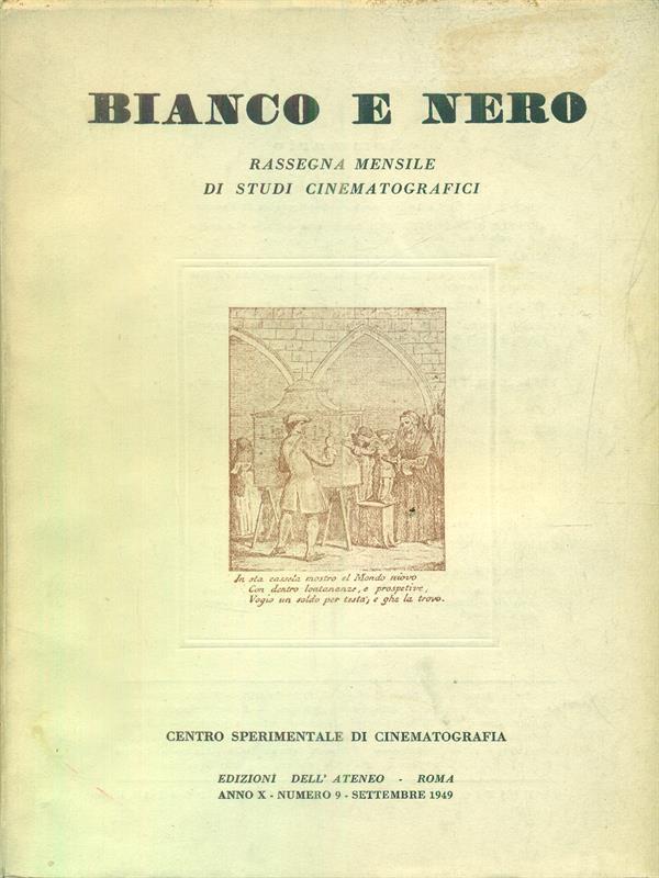 Bianco e nero 9 / settembre 1949
