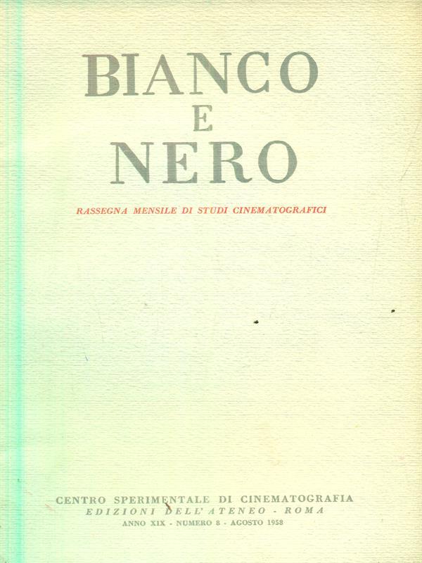 bianco e nero 8/ agosto 1958