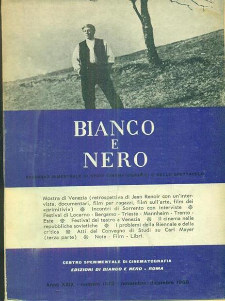 bianco e nero 11-12 / novembre-dicembre 1968 - copertina