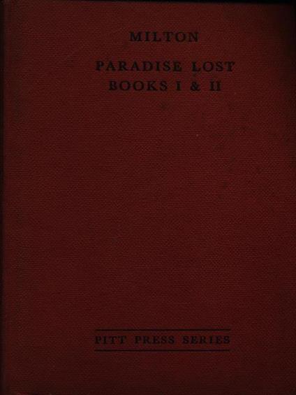 York Notes on Paradise lost books I and II - John Milton - copertina