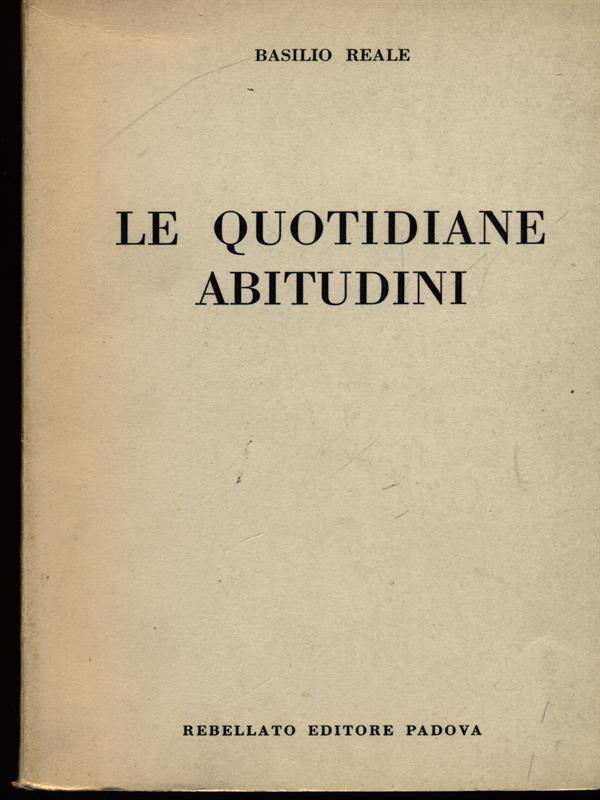 Le quotidiane abitudini
