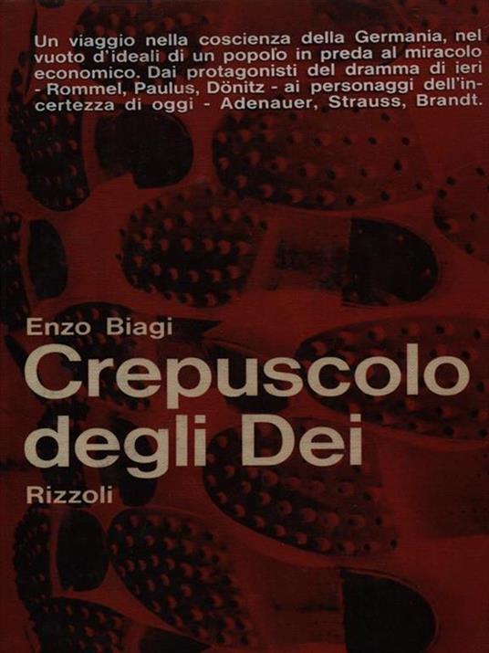 Crepuscolo degli Dei - Enzo Biagi - copertina