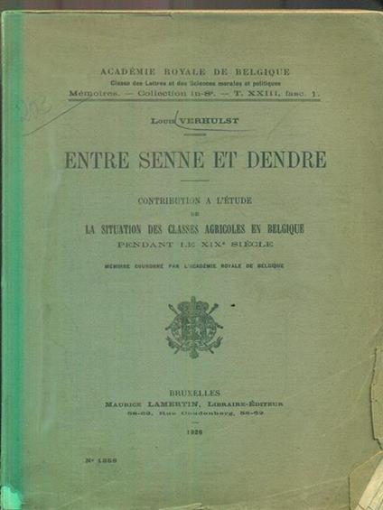 Entre Senne et Dendre - Victor E. Louis - copertina