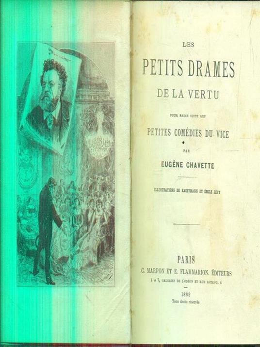 Les petits drames de la vertu pour faire suite aux petites comedies du vice - Eugene Chavette - copertina