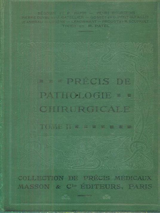 Precis de Pathologie chirurgicale II - copertina