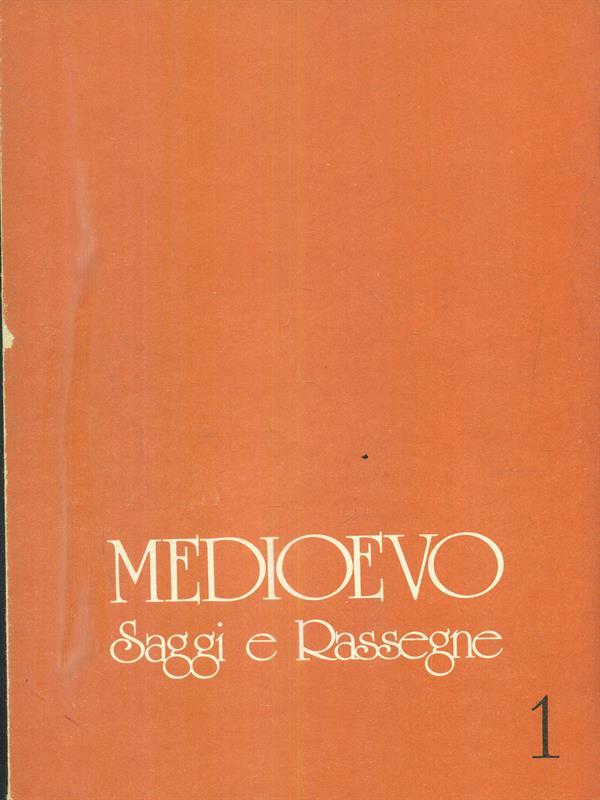 Medioevo saggi e rassegne 1