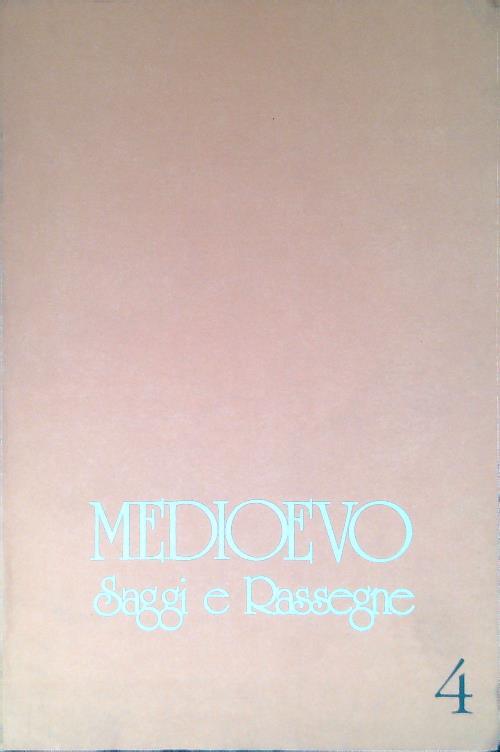 Medioevo saggi e rassegne 4