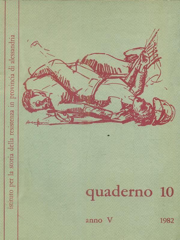 Quaderno 10. anno V 1982