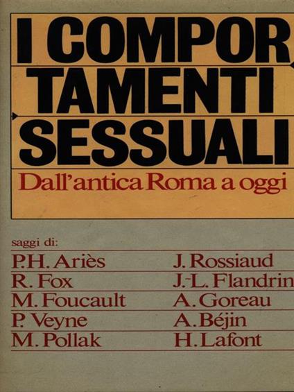 comportamenti sessuali - copertina