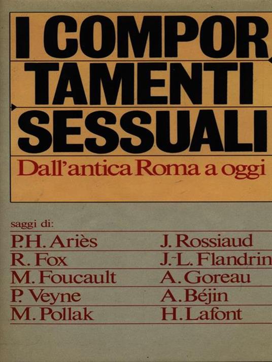 comportamenti sessuali - copertina