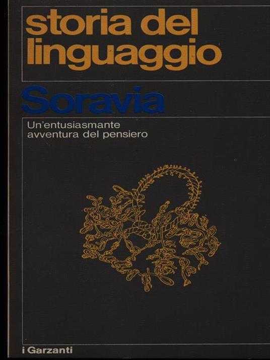 Storia del linguaggio - Giulio Soravia - copertina