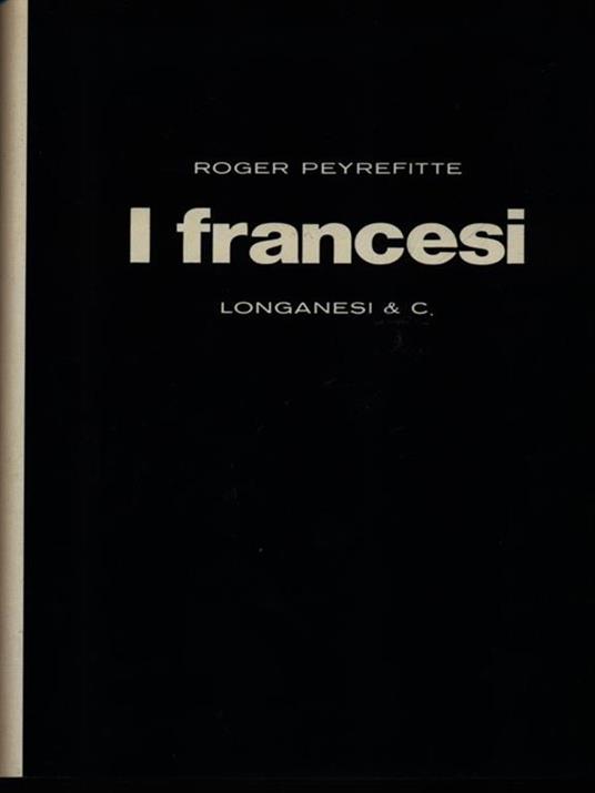 I francesi - Roger Peyrefitte - copertina
