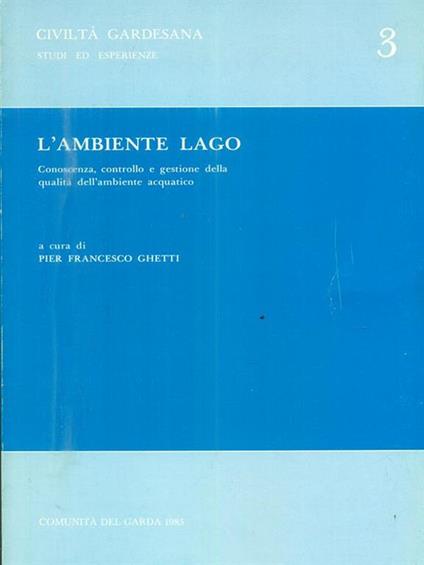 L' ambiente lago - Pier Francesco Ghetti - copertina