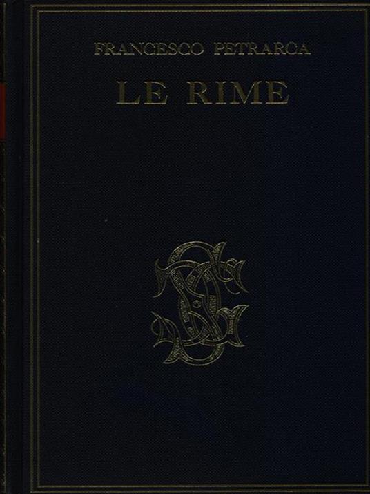 Le Rime - Francesco Petrarca - copertina