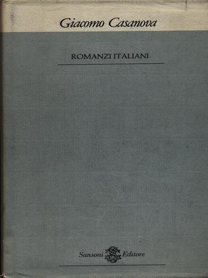 Romanzi italiani - Giacomo Casanova - copertina
