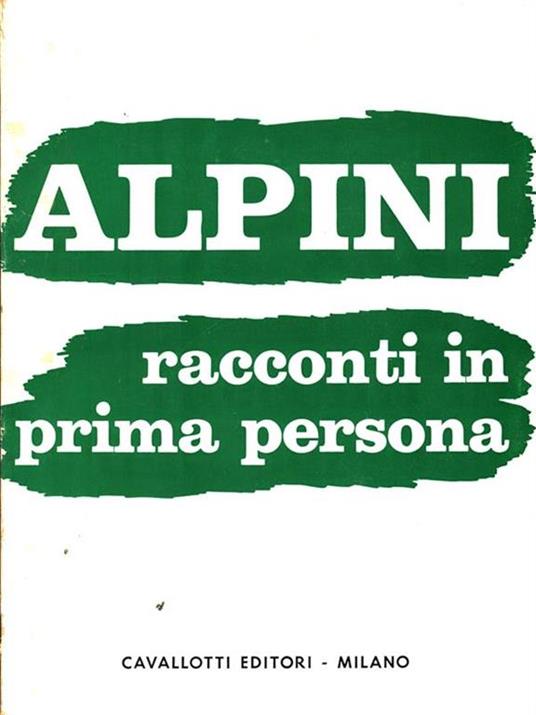Alpini racconti in prima persona - Berto Minozzi - copertina