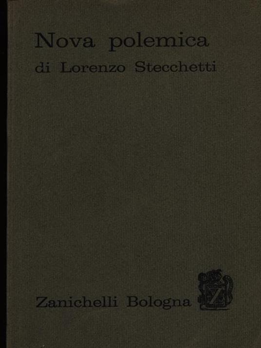 Nova polemica - Lorenzo Stecchetti - copertina