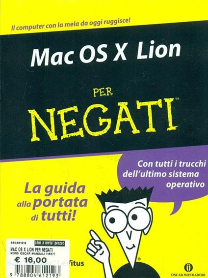 Mac OS X Lion per negati - Bob Levitus - copertina