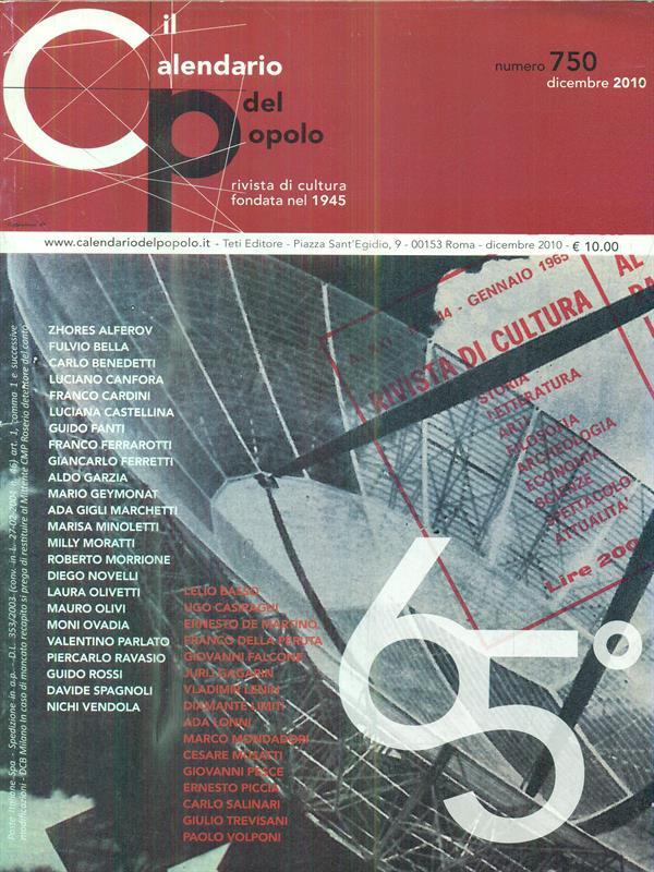 Il Calendario del Popolo. Numero 750