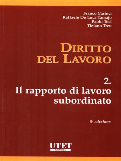 Diritto del lavoro - copertina