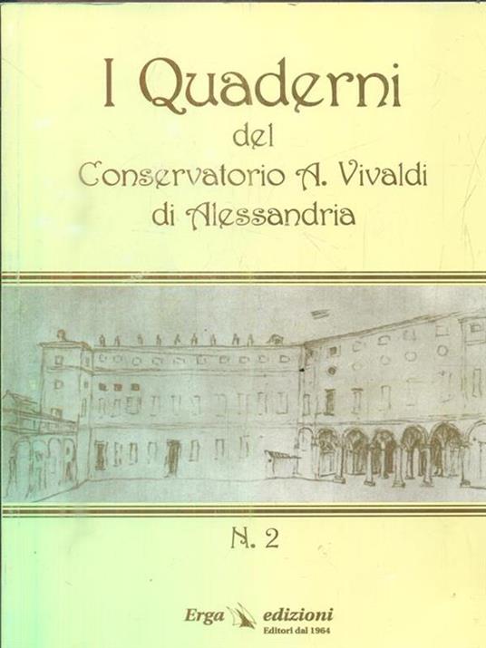 I Quaderni del Conservatorio A. Vivaldi di Alessandria. Numero 2 - copertina