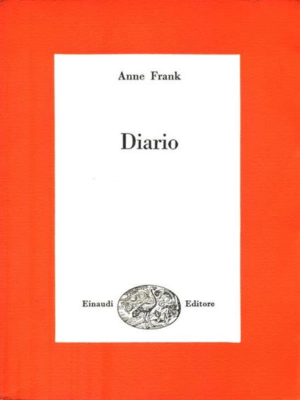 Diario - Anne Frank - copertina