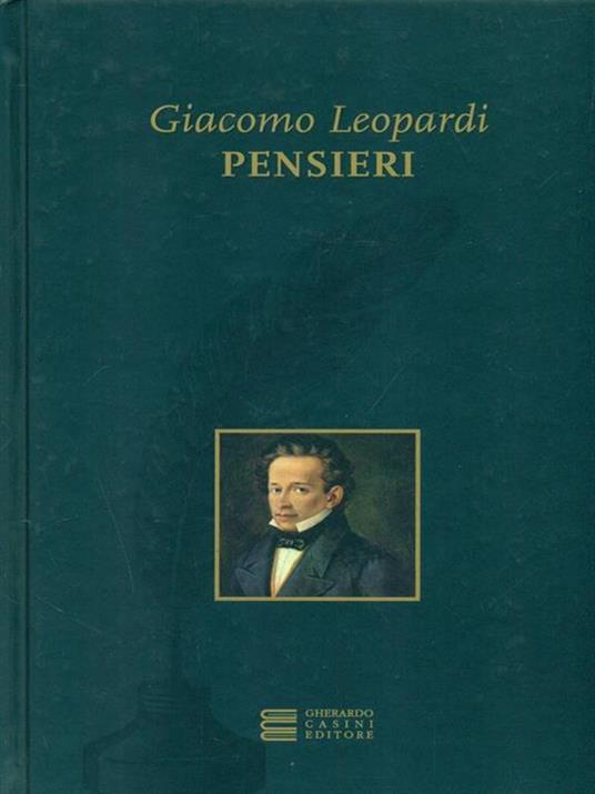 Pensieri - Giacomo Leopardi - copertina