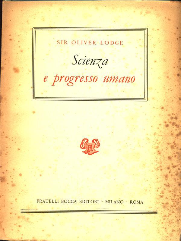 Scienza e progresso umano