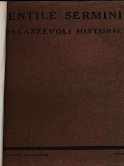 Sollazzevoli historie - Gentile Sermini - copertina